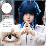 1pair Halloween Contact Lenses for Eyes Anime Cosplay Colored Lenses Beauty Pupils Black Lenses Red Lens
