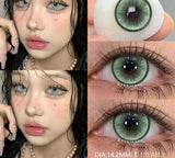 1Pair Korean High Quality Lenses Color Contact Lenses for Eyes Purple Lenses Blue Eye Lens Soft Cosmetic Brown Contacts
