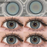 1pair Blue Contact Lenses For Eyes Korean Cute Lens Eye Makeup Pupil Brown Softlenses Women‘s color contact lenses