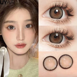 Color Contact Lenses with Diopters Korean Eye Contacts Lenses Colorcon Black Lenses High Quality Natural Optical Lenses