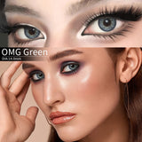 1Pair Fashion Big Lenses Colored Contact Lenses for Eyes Beauty Blue Eyes Lenses Natural Green Pupils Brown Grey Lens