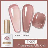 10ml Blossoming Gel Nail Polish Clear Watercolor Spreading Effect Functional Gel Easy To Apply Nail Art Design Home