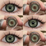 1 Pair Color Contact Lenses for Eyes Cosmetic High Quality Blue Lenses Green Contact Fashion Cosmetic Eye Contacts
