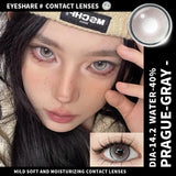 1Pair New Color Contact Lenses for Eyes Purple Lenses Gray Pupils Lens Brown Eye Lens Yearly Cosmetic Blue Eye Contacts