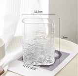 Glass Vase Water Ripple Gradient Terrarium Wavy Pattern Floral Accessories Hydroponics Bottle Home Decoration