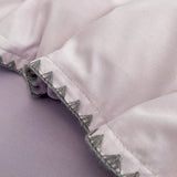 3pcs Solid Color High Quality Duvet Cover Set Luxury Purple Comforter Cover with 2 Pillowcases Triangle Sewn Edge Design Bedding
