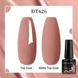 7ml Rubber Base Nail Gel Polish Nude Milky White DIY Nail Art Soak Off Gel Polish Semi Permanent Painting UV Vernis