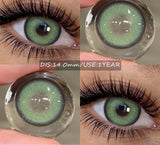 2pcs Natural Colored Contact Lens Gray Pupils Color Lens Blue Beautiful Pupil Brown Lenses Yearly Red Eyes Contacts