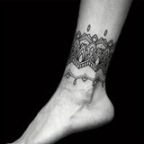 1 Sheet Personality Foot Ring Anklet Tattoo Sticker Waterproof Lasting Temporary Tattoo Party