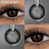 1 Pair Black Color Contact Lenses Brown Grey Beauty Soft Contact Lenses Yearly Fast Shipping Beauty Pupils Cosmetics