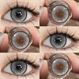 1Pair Colored Contact Lenses for Eyes Natural Brown Eye Lenses Gray Pupils Blue Eye Soft Lenses Yearly Green Contacts