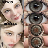 1Pair Blue Color Contact Lens Pupils High Quality Cosmetic Gray  Brown  Degrees Lenses Makeup Purple Eye Fast Shipping