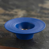 Klein Blue Ceramic Incense Burner Red Calming Aroma Base Storage Round Plate Portable Travelling Accessories Home Office Decor