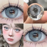 1 Pair New 0~-8.00 Myopia Lenses Colored Contact Lenses with Degree Natural Water Light Lenses High Quality Beauty Pupil