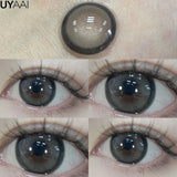 Diopter y2k Lenses Color Contact Lenses for Eyes with Degree Korean Fashion Lenses Blue Eye Lens Brown Natural  Eyepieces