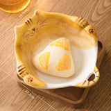 Cute Cartoon Household High Value Rice Bowl Ceramic Underglaze Color Kitten Bowl