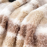 European Luxury Rabbit Plush Thick Blanket Multifunctional Nap Lamb Wool Blanket for Office Skin-Friendly Bedspreads for Home