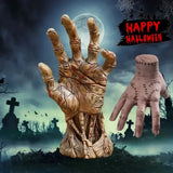 Scary Dismembered Arm Hand Halloween Sculpture Realistic Horror Prop for Haunted House Party Decoration Creepy Garden Art