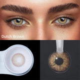 Colored Contact Lenses Dutch Brown Blue Moonbeam Color Contacts Eye Lens Eyes Half Year 2Pcs