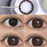 2PCS Natural Brown Contact Lenses for Eyes High Quality Eyes Color Contacts Lenses Makeup Beauty Big Pupil Yearly Use