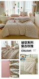 Printed Floral Summer Quilt Four Piece Set Soft Bedroom Decor Bedding Set Summer Quilt Bed Sheet With Pillowcases Home Textiles