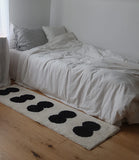 Long Tufting Geometric Bedside Rug Soft Mat Corridor Carpet Kids Bedroom Floor Foot Pad Aesthetic Home Room Winter Warm Decor