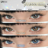 1 Pair Yearly Use Color Contact Lenses for Eyes Natural Look Brown Eye Lenses Beauty Pupils Gray Lens Eyes Cosmetic