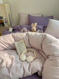Pure Cotton Bedding Set Dormi Student Tee-Piece Suite Double-Border Design Soft Comfortable All-Season Bedding Collection