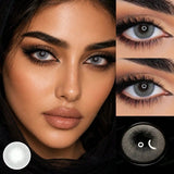 1 Pair Breeze & Chagall Series Colored Contact Lenses Natural Brown Pupils Eyes Contact lenses Gray Soft Contacts 14.20mm