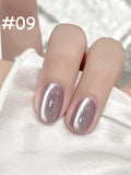 12ml 1-16pcs Autumn Nails New Clear Pink Glass Bead Moonlight Magnet Cat Eye Gel Nail Polish Whitening Nail Supplies