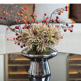 Mushroom Shape Glass Vase Plating Craft Flower Pot Modern Hydroponics Floral Arrangement Flowers Home Decoration