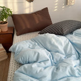 New literary and retro floral super soft wrinkled yarn printing four-piece set, three-piece set for student dormitory