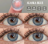 1 Pair Colored Contact Lenses for Eyes Natural Fashion Lenses Gray Beauty Pupils Blue Eye Lenses Cosmetics Soft Lenses