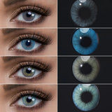 Eye Eyes Color Contacts Colored Contact Lenses Lens Small Pupil Beauty Prescription Cosmetics Daily 2Pcs 6 Months