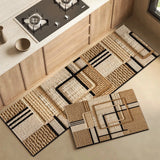 Kitchen Rugs Imitation Hemp Rope Weave Texture Carpet Anti-fouling Washable Pvc Floor Mat Long Strip Runner Anti-slip Mats