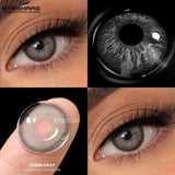 1 Pair Natural Colored Contact Lenses for Eyes Brown Beautiful Pupil Blue Eye Lenses Yearly Brown Eye Makeup Contacts