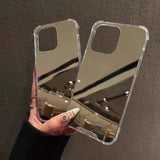 Acrylic Hard Mirror Phone Case For iPhone 17 16 15 Pro Max 14 Plus 13 12 11 Pro Max X XR XS Max 7 8 Plus 17 Air Shockproof Cover