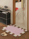 Ins Style Wire Loop Entrance Mat Dirt Resistant Anti-Slip Door Mat for Home Entryway/Living Room