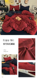 Solid Color Bedding Set Twin Full Queen Size Bed Flat Sheet Soft Kids Adults Duvet Cover Set Quilt Cover Pillowcases Bed Linen