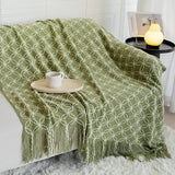 Nordic Decoration Throw Blanket Geometry Sofa Cover Homestay Living Room Knitted Blanket Hotel Bed End Towel Leisure Shawl Warm