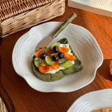Salad Bowl 8.5In Irregular Lace Edged Serving Platter Creative Salad & Dessert Plate Reusable Restaurant Kitchen Tableware