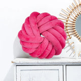 Pillow with Three Strands of Rope Tied To A Ball Circular Sofa Armchair Lazy Seat Cushion Office Cushion Futon Office Cushion