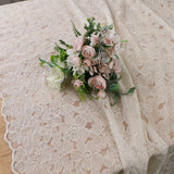 French Lace Tulle Tablecloth Tea Table Decoration,Rectangle Table Cover For Kitchen Wedding Dining Room Baby Birthday