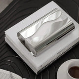 Nordic Stainless Tissue Case Mirror Napkin Holder Silvery Napkin Box Desktop Tissue Box Table Decoration Kitchen Accessories