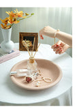 Sesame Dot Round Plate Nordic Style Ceramic Deep Dish High-end Household Serving Plates Fashion Versatile Beef Pasta Kitchenware