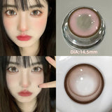 2pcs/Pair Contact Lenses Fast Shipping Big Black Lenses for Eyes Beauty Pupils Comestic Eye Color Lens 14.5mm/14.2mm