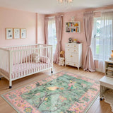 Floral Print Living Room Carpet Retro Light Luxury Large Area Bedroom Plush Rugs Home Decoration Coffee Table Floor Mat Tapis 러그