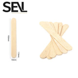 50/100/200pcs Wooden Ice Cream Sticks, Wax Stirring Sticks, DIY Craft Supplies, Wooden Sticks for Classroom Art, Mixing Sticks