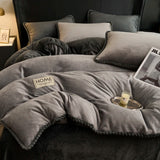Solid Color Quilt Cover Soft Duvets Cover Warm Blanket Single/Double/Queen/King Size Comforter Cover (No Pillowcase)