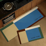 Checkerboard Plaid Kitchen Floor Mat Non-slip Long Strip Runner Rugs Oil-proof Waterproof Wipeable Washable Carpet Tapis Cuisine